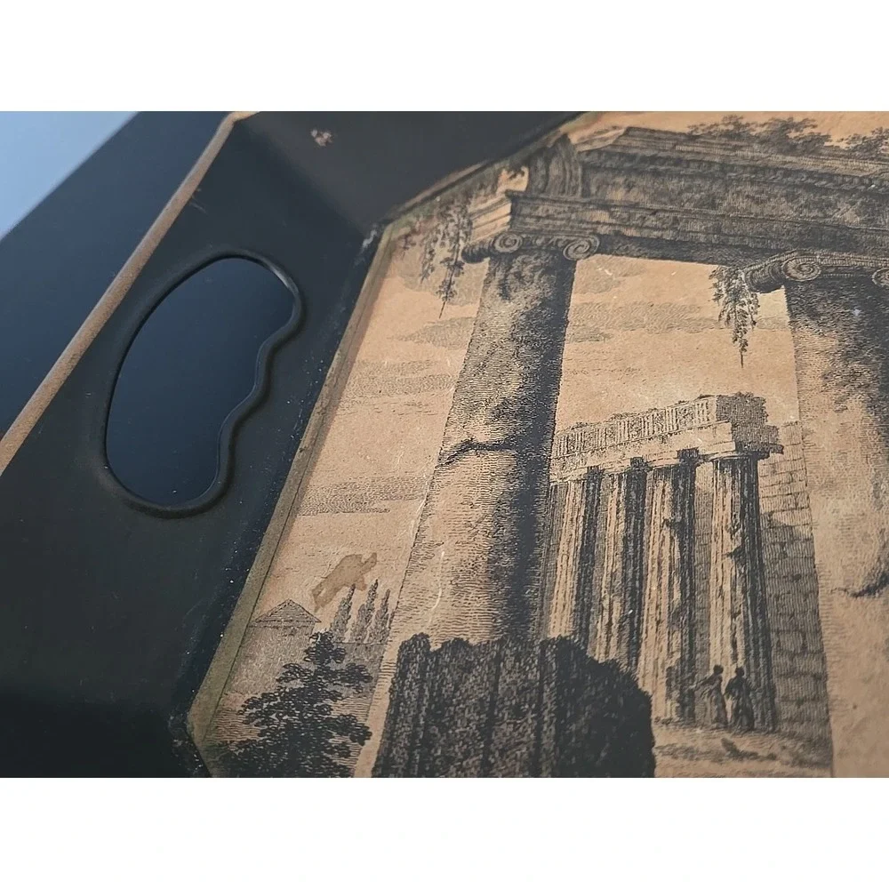 Pilgrim Art Tray Temple Of Minerva Suniade‎ Athens Vintage 18